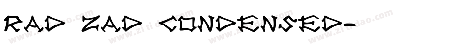 Rad Zad Condensed字体转换